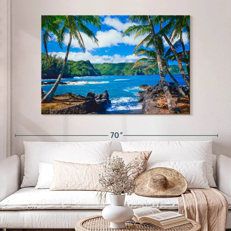 Gillard Maui Coastal Palms, H 34 po x l 51 po