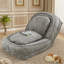Canapé-lit paresseux pour chien humain, 5 positions réglables pour s'asseoir et se coucher, conception peu encombrante, gris-2054210305