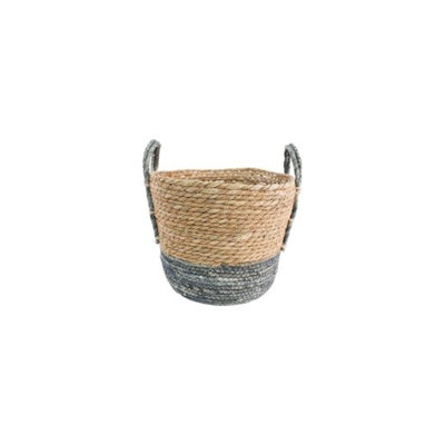 Panier en jute tissé