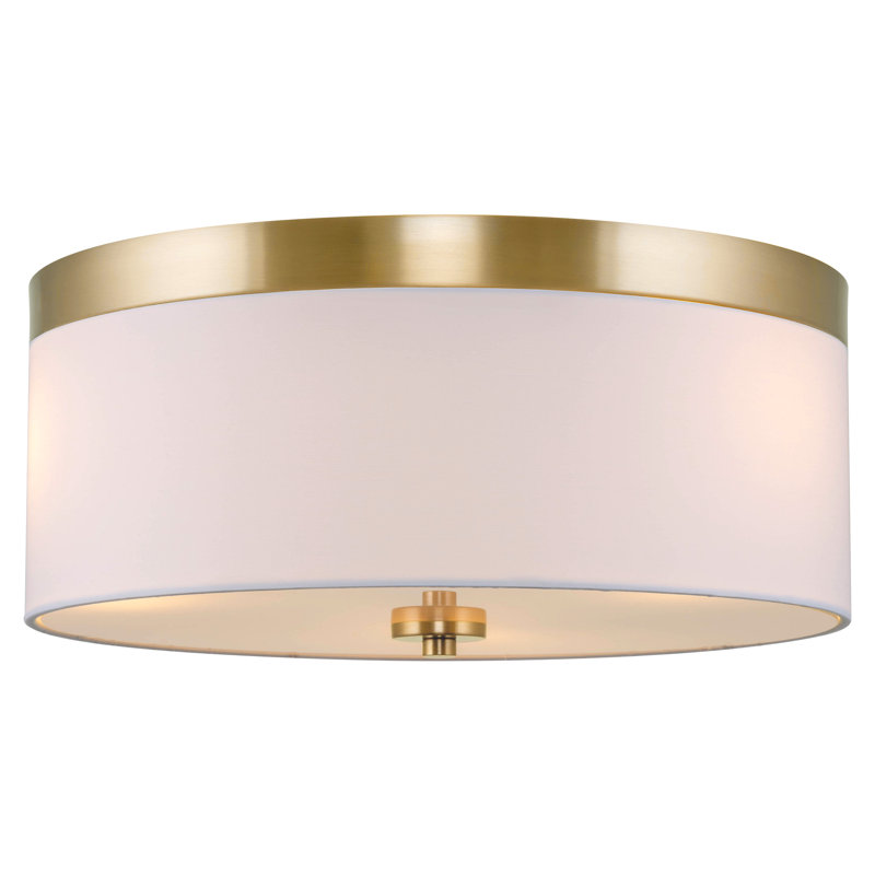 Beytullah Fabric Flush Mount, 7" H x 15" W x 15" D