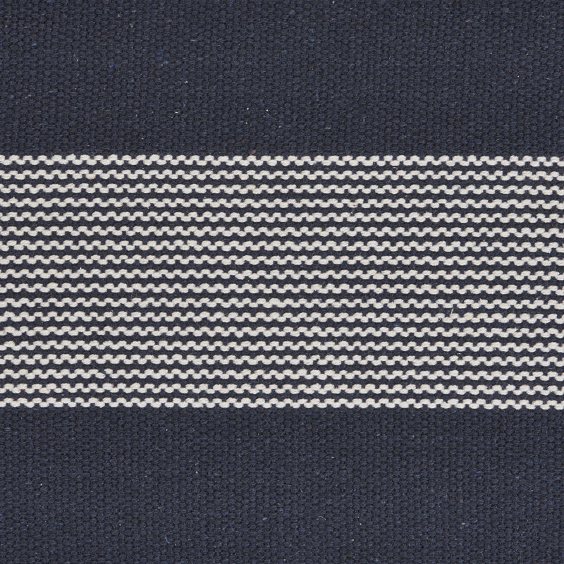 Ensemble de napperon en coton 4 pièces Cavana, Bleu marine