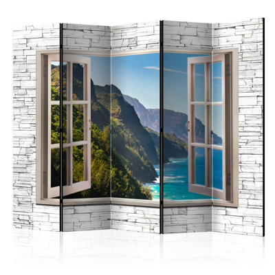 Chloe Solid Wood Folding Room Divider