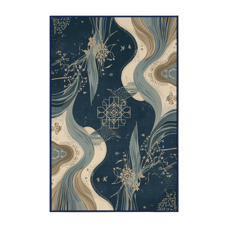 Tapis moelleux moelleux d'inspiration marocaine de couleur marocaine d'inspiration mondiale, 3x5