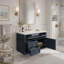 Meuble-lavabo mural 36 po, armoire de rangement flottante avec 2 tiroirs, 1 tiroir basculant, lavabo simple en céramique 3 trous, armoire moderne-2055328744