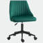 Chaise de bureau d'ordinateur en velours pivotant en forme de feston pour bureau à domicile ou chambre à coucher-415186386