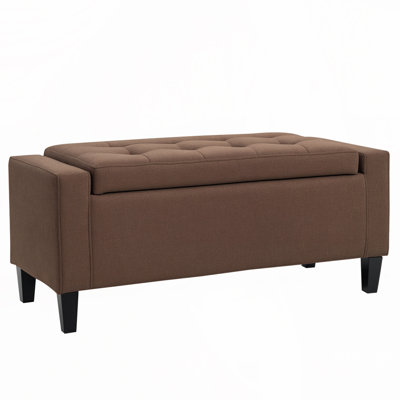 Banc de rangement en similicuir
