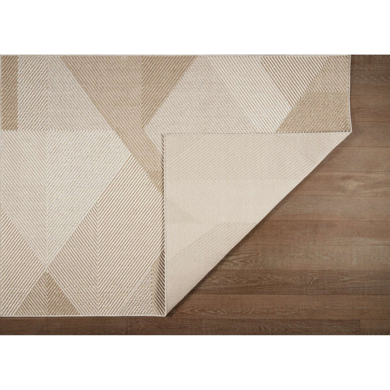 Tapis intérieur / extérieur abstrait Lyndell Resort, Rectangle 2 pi x 3 pi