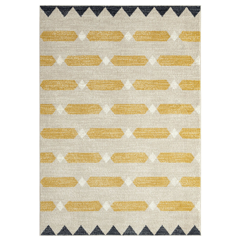 Tapis à motif géométrique Galey, Rectangle 4 pi x 6 pi