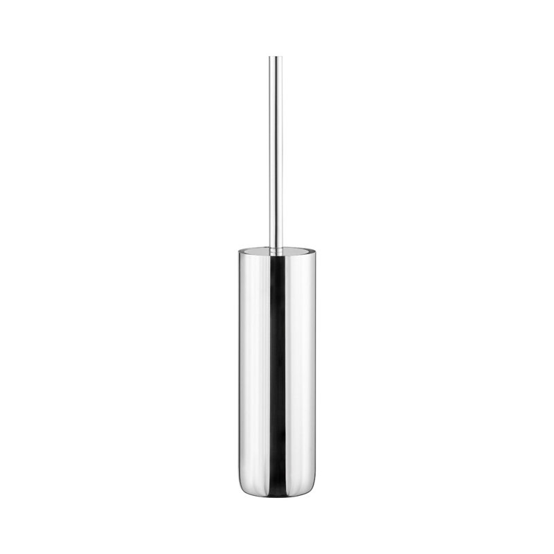 Modo 19,33 po H Brosse de toilette et support autoportant, Polished Stainless Steel