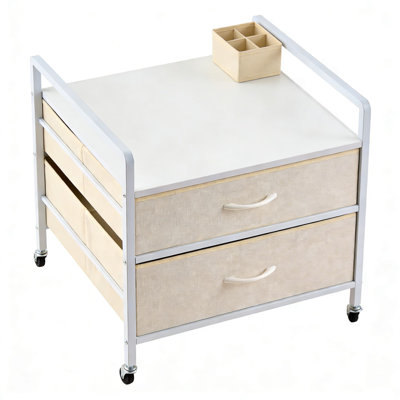 Mini-meuble pour réfrigérateur mobile avec tiroirs de rangement, chariot pour appareils ménagers robuste d'une capacité de 176 lb avec roulettes verrouillables pour l'organisation d'un dortoir, d'un appartement, d'un bureau ou d'une chambre à coucher