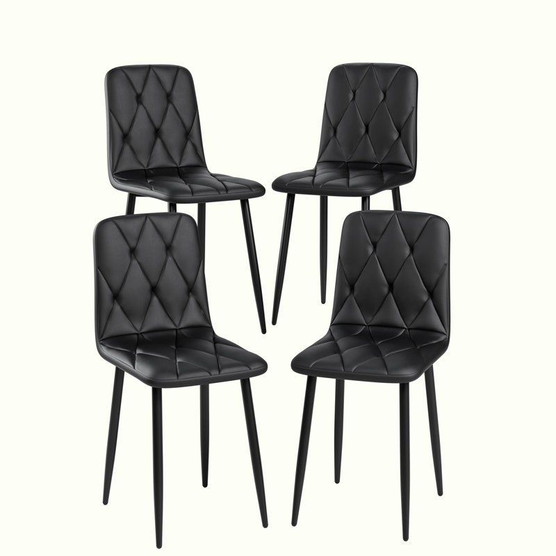 Ensemble de 4 tabourets de bar rembourrés