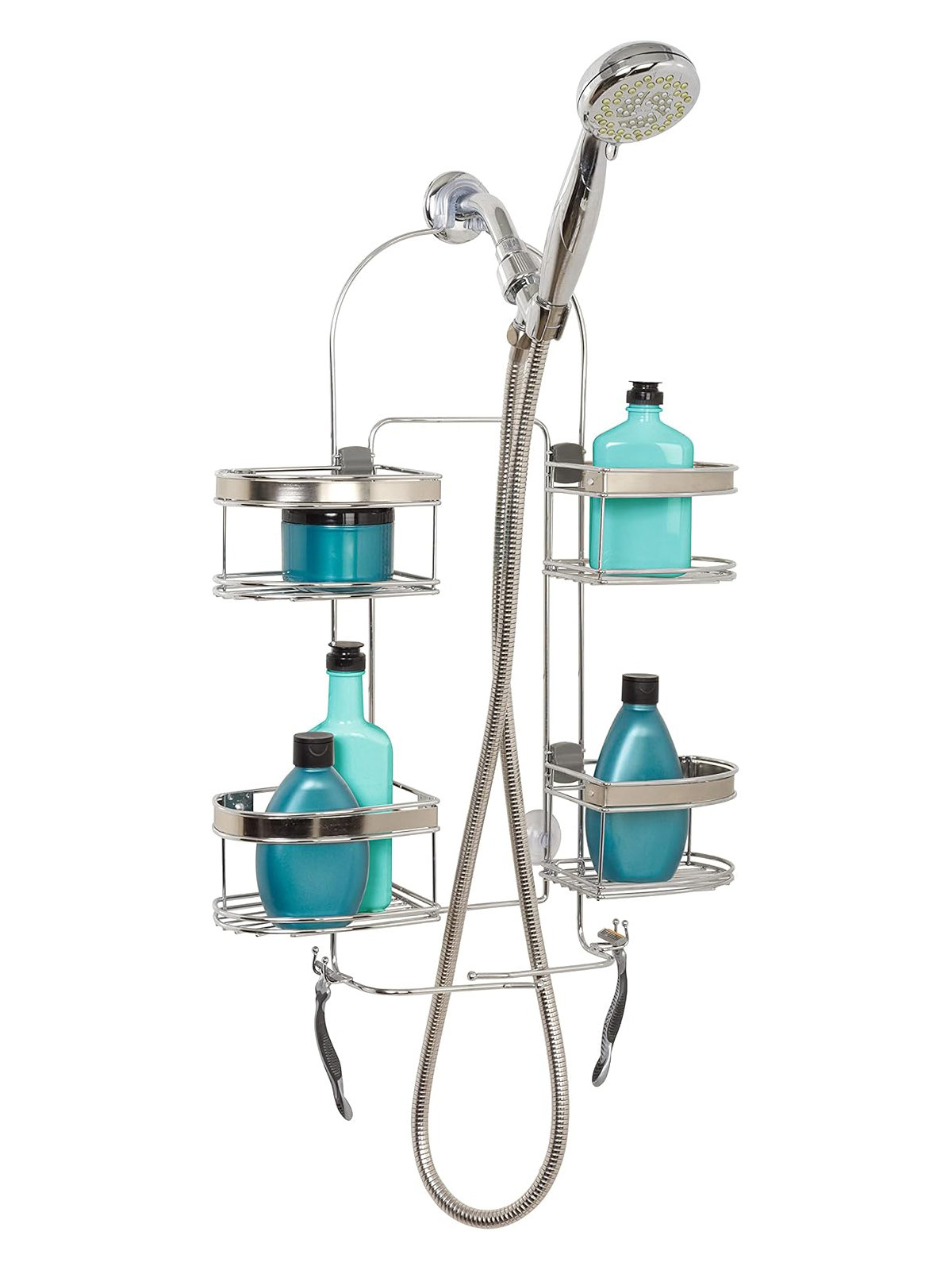 Hokku Designs Hanging Shower Caddy Organizer With 4 Expandable Baskets ...