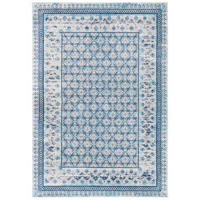 Oriental IVORY / AQUA Area Rug