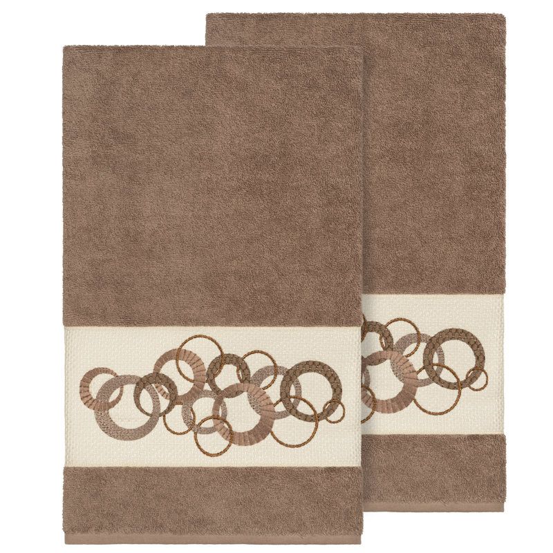 Annabelle Turkish Cotton Midweight Bath Towel, Latte
