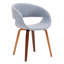 Cachan Fabric Dining Chair with Beechwood Legs-709350233