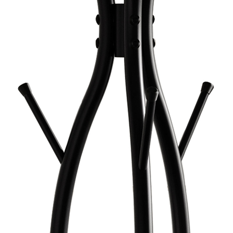 Porte-manteau autoportant en métal noir, Noir