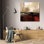 Art sur toile tendu par Brayden Studio® Maitland, Laurie Gallery: Symphony in Red and Khaki I