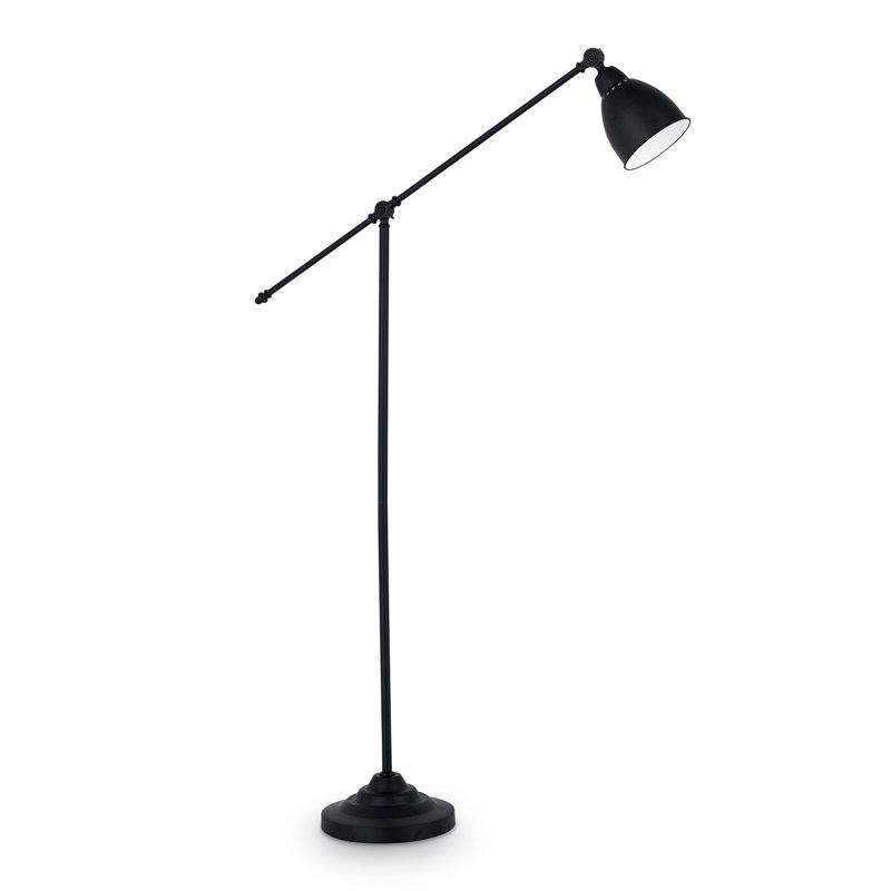 Lampe sur pied avec bras articulé 59,06 po Saylor, Noir