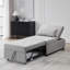Canapé-lit convertible avec repose-pieds pliant avec design multifonctionnel