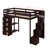 Hazeghi Twin Size Loft Bed with Storage Drawers and Stairs-305672260