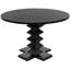 Zig-Zag Round Mahogany Wood Dining Table-20722974-69367115