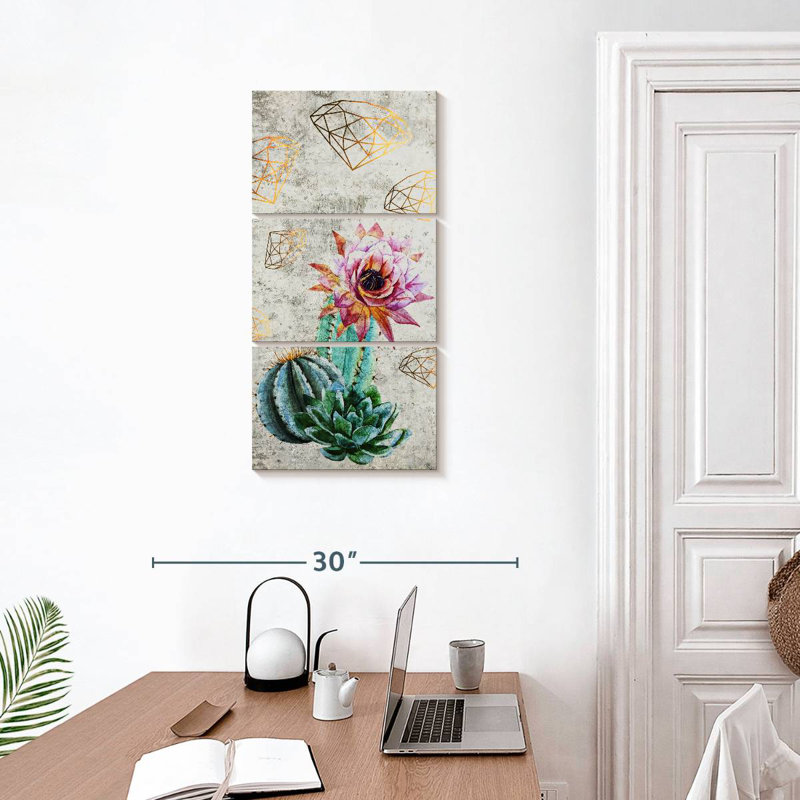 Trendy Cactus Flower, 32" H x 15" W