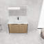 Meuble-lavabo autoportant avec lavabo en résine