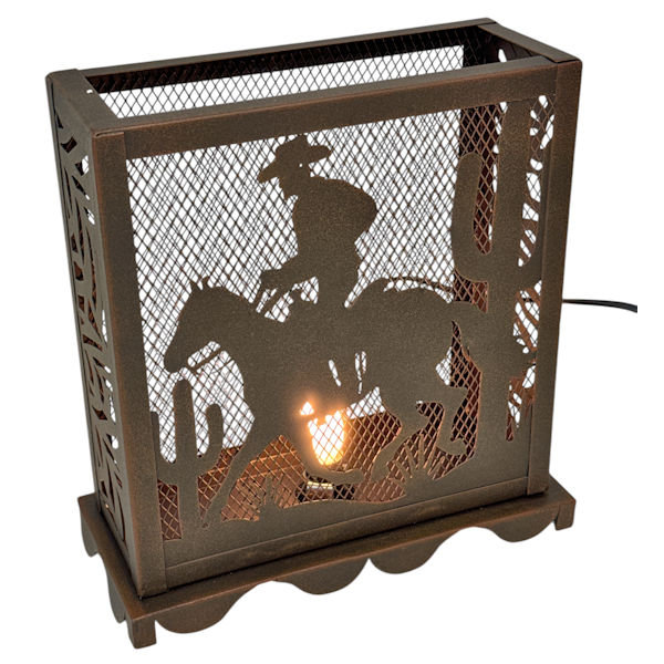 Cowboy On Horse Night Light, 9"x4"x9.5"