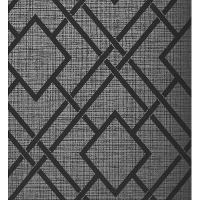 Rouleau de papier peint à motif de losanges métalliques Aracri Anxo L 33 pi x l 20,5 po