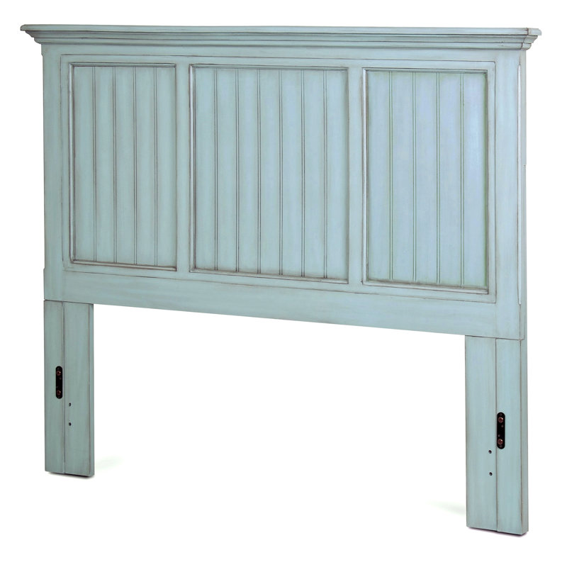 Kolya - Solid Wood Headboard - Queen - Bleu Finish, Queen, Blue
