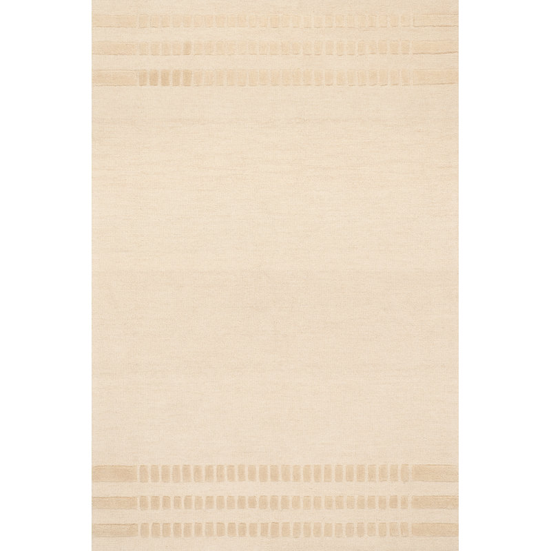 Carmeon Hamilton Barron Solid Bohemian Wool Rug, Rectangle 5' x 8'