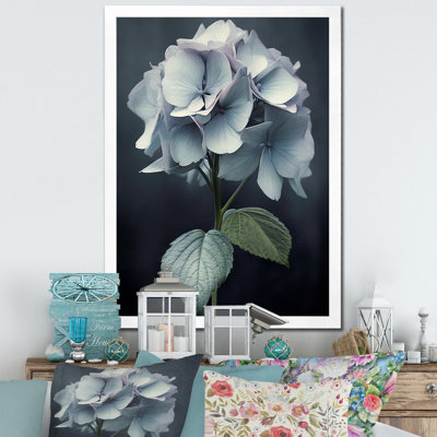 " Black White Hydrangea Blooming IV "