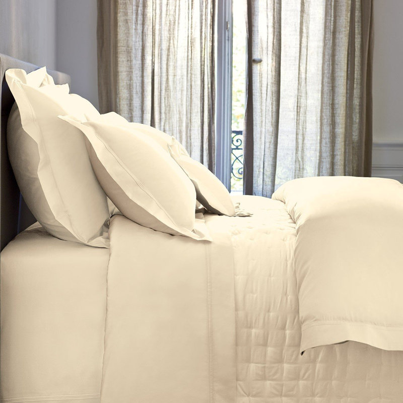 Triomphe Duvet Cover, King Duvet Cover, Nacre