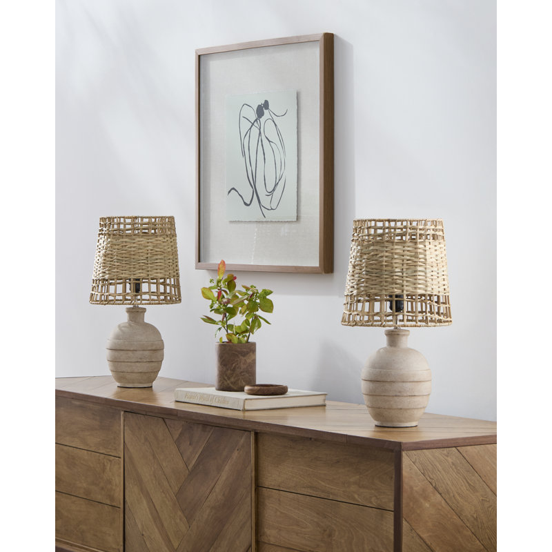 Benne Table Lamp, Cream