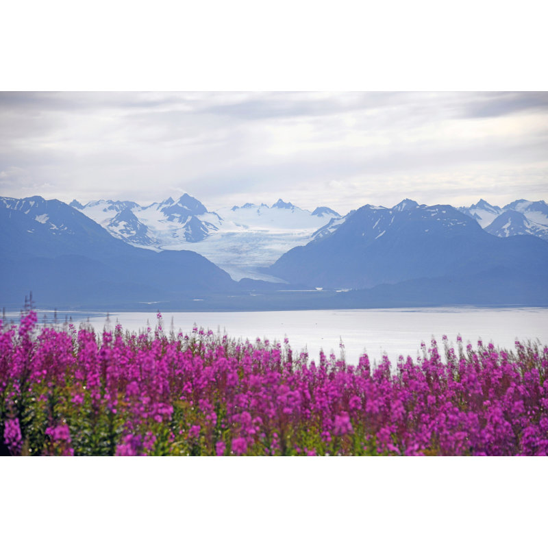 Glacier Grewingk - photographie sur toile tendue, H 8 po x l 12 po