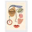 Visage abstrait - cadre photo