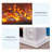 White Solid Wood TV Cabinet Heating Fireplace-117792804