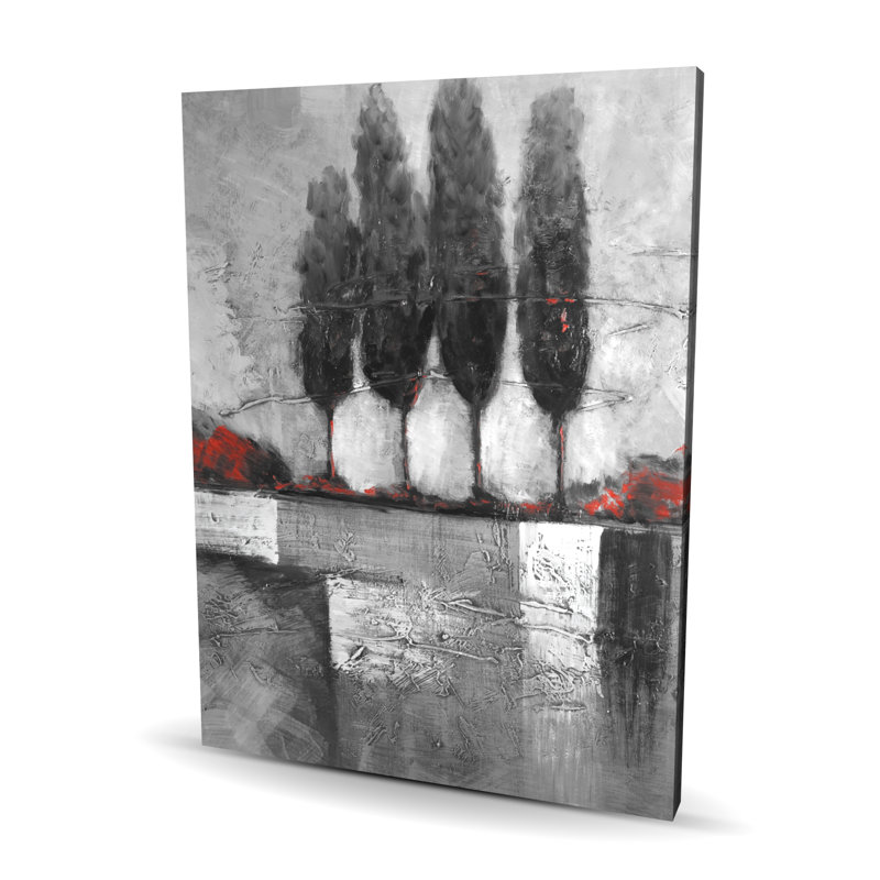 Paysage industriel avec arbres - Toile pour décoration intérieure