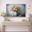 «Flower Jar Artwork Floral Arrangement», reproduction d'art sur toile encadrée-126032165-126032166