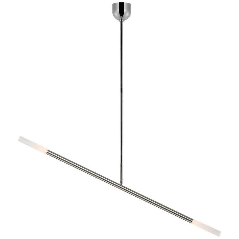 Rousseau 2 - Light LED Chandelier, Polished Nickel