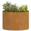 Garden Planter Brown 20 Cm Corten Steel-1586465898