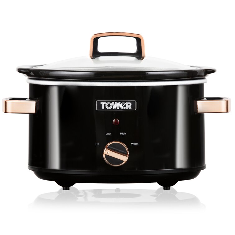 Tower 3.5L Stainless Steel Slow Cooker with 3 Heat Settings and Keep Warm  Function, 210W & Reviews