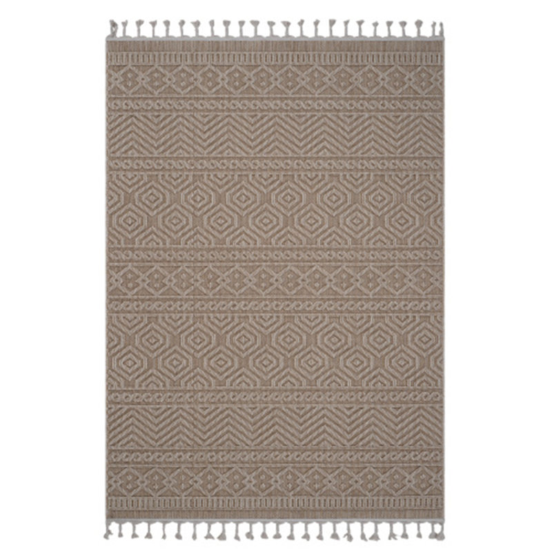 Collection Geometric Indoor/ Outdoor Area Rug, Rectangle 6'2" x 4'