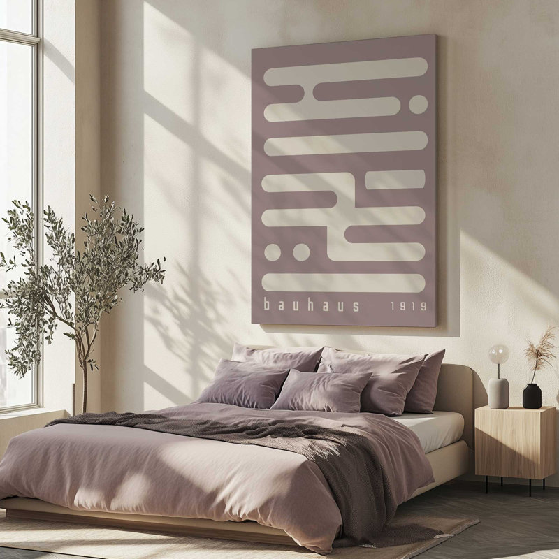Toile tendue Warmau taupe Bauhaus , H 48 po x l 32 po