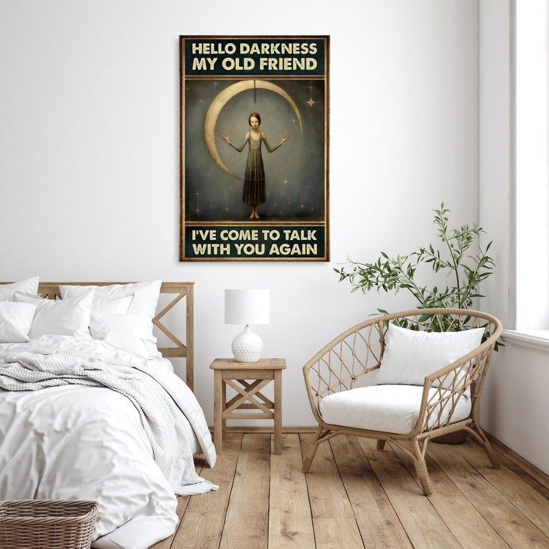 I've Come To Talk With You Again On Canvas Print, H 20 po x l 16 po x P 1,25 po