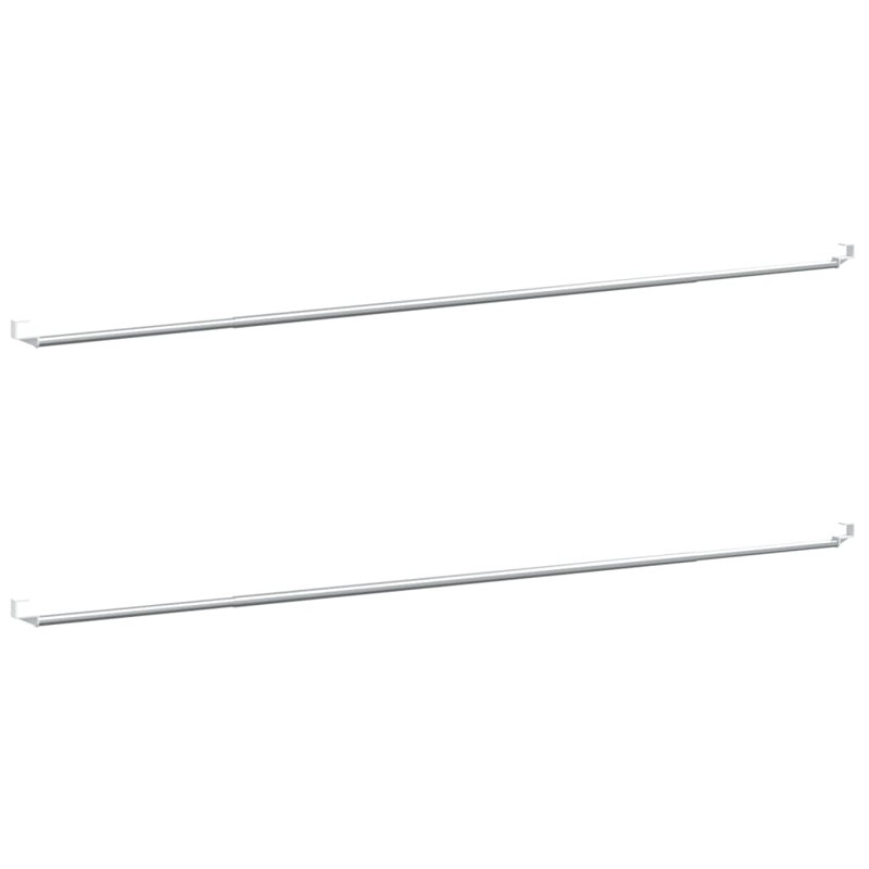 Tringle/rail à rideau, H 2,4 po x l 23,6 po x P 0,8 po