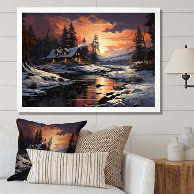 Winter Glow II - paysages, impressions sur toile