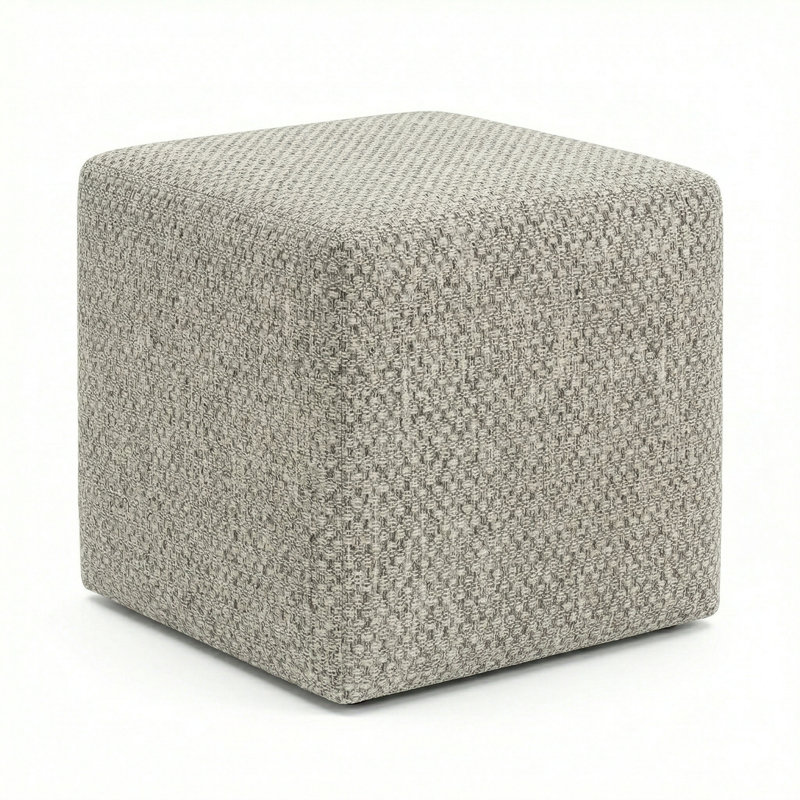 Berlin Gardens Lilly Hive 20" Square Pouf, Taupe