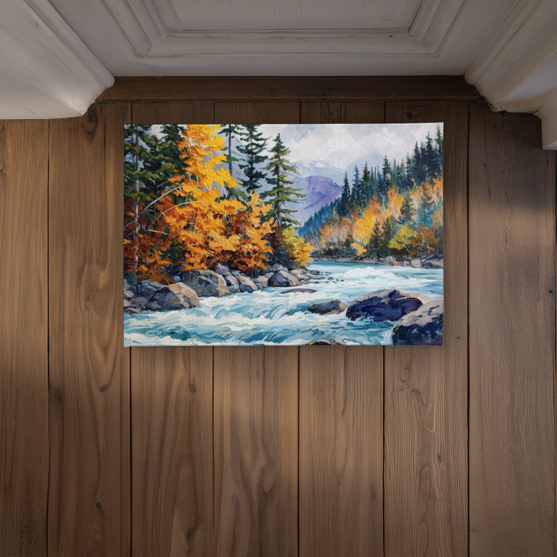 Rapids Gray Indoor/Outdoor Door Mat - Home Decor Essentials