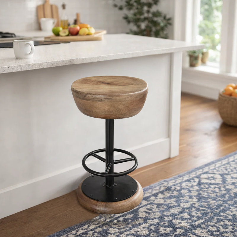 Tabouret de bar rotatif Jerrion Charm